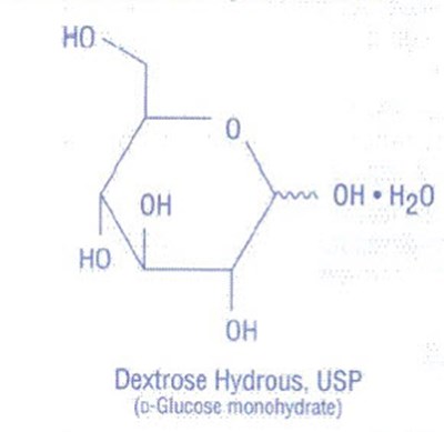 Structural formula of Dextrose Hydrous, USP - image 01