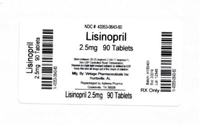 Bottle Label 2.5mg - 43353 643 60