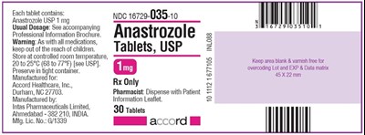anastrozole-1mg-30-label.jpg bottle - anastrozole 1mg 30 label