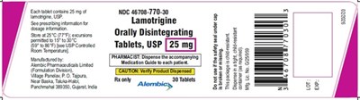 30 Tablets (Lamotrigine 25mg)
