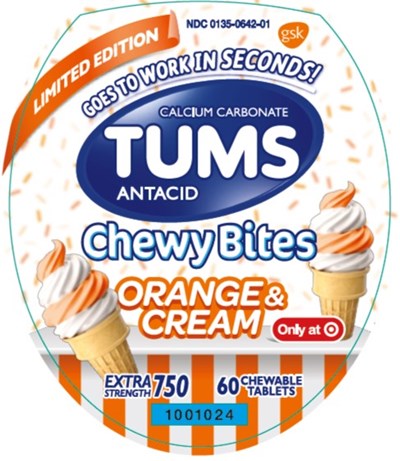1001024 TUMS Chewy Bites Orange & Cream ES 750 60 ct - image 01