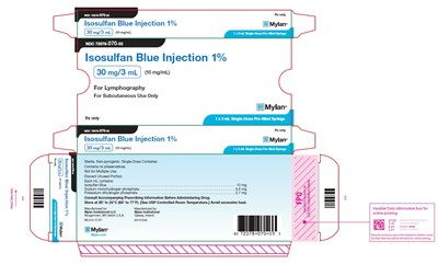 Isosulfan Blue Injection 1% Carton Label 30 mg/3 mL (Image 06)