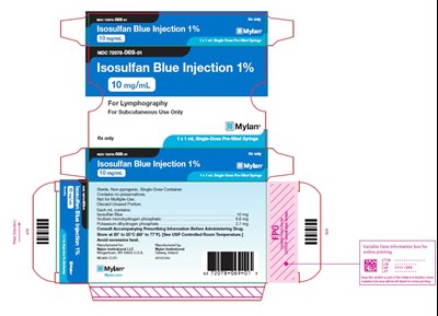 Isosulfan Blue Injection 1% Carton Label 10 mg/ml (Image 07)