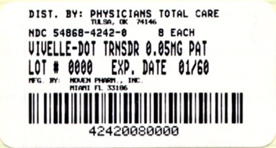 image of 0.05 mg package label - 4242