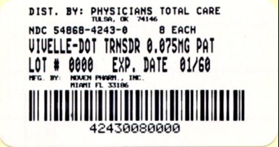 image of 0.75 mg package label - 4243