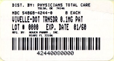 image of 0.1 mg package label - 4244