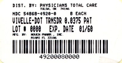 image of 0.0375 mg package label - 4920