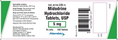 100 Tablets - midodrine 5mg