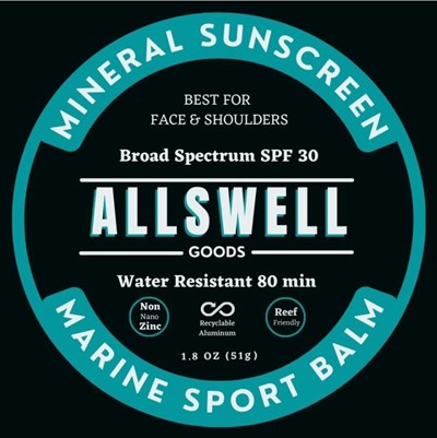 Image Description (Allswell Mineral Sunscreen Spf 30 Label 1)