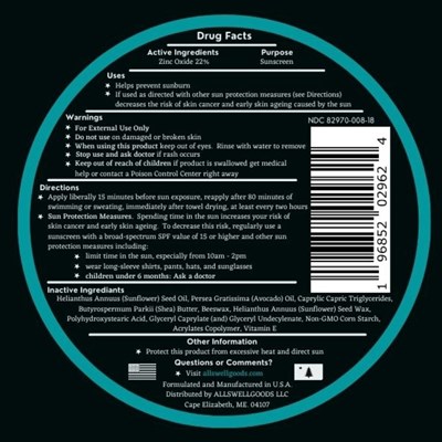 Image Description (Allswell Mineral Sunscreen Spf 30 Label 2)