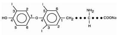 Chemical Structure - liothyronine 01