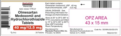 505 (Olmesartan Hctz 40 12 5mg 30s)