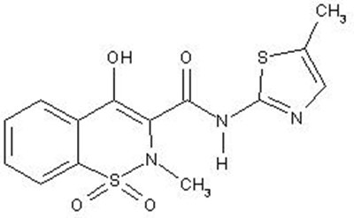 Chemical Structure - MeloxicamTablets figure 04