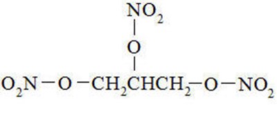 Chemical Structure - nitroglycerin 01