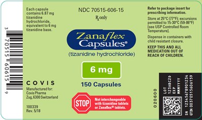 Zanaflex Images Tizanidine Hydrochloride Capsule Oral