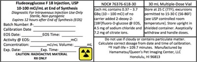 Principal Display Panelndc# 76376-618-3030 mL Multiple-dose Vialfludeoxyglucose F 18 Injection, Usp (Fludeoxyglucose F 18 Injection Usp 02)