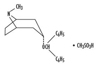 Benztropine Mesylate chemical structure - benztropine tabs aspen 1