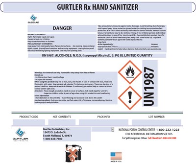 gurtler-01.jpg PRINCIPAL DISPLAY PANEL - 3.785 L Jug Label - gurtler 01