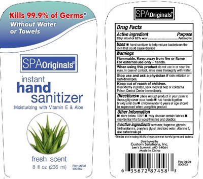 Spa Originals Instant Hand Sanitizer - spaoriginals