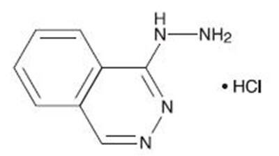 image of structural formula - hydralazine 01
