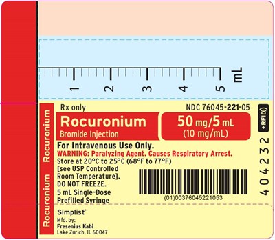 Package Label (PRINCIPAL DISPLAY – Rocuronium Bromide Injection Syringe Label)