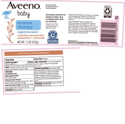 aveeno-01.jpg PRINCIPAL DISPLAY PANEL - 312 g Jar Label - aveeno 01