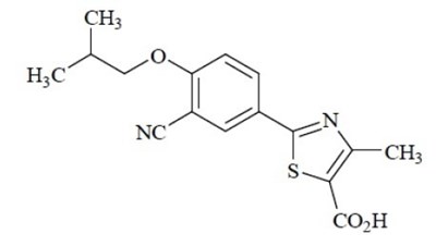 Chemical Structure - febuxostat str