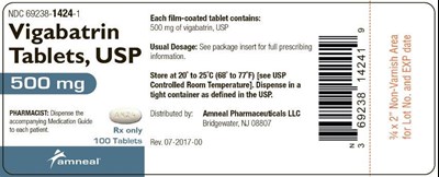 500 mg 100ct Label (Vigabatrin Tablets 4)