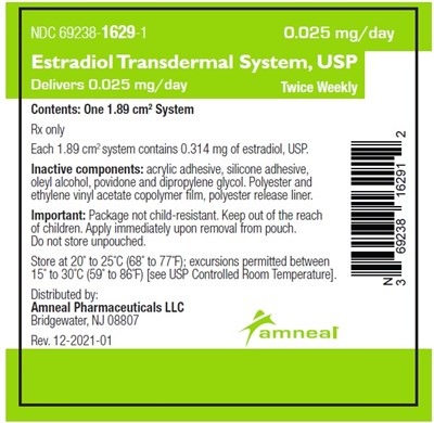 0.025 mg/day pouch - estradiol transdermal system usp   vivelle 17
