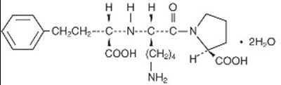 Chemical Structure for Lisinopril - lisinopril str