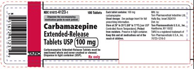 PRINCIPAL DISPLAY PANEL - 100 mg Tablet Bottle Label - carbamazepine 04