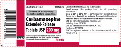 PRINCIPAL DISPLAY PANEL - 200 mg Extended-Release Tablet Bottle Label - carbamazepine 05