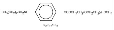 Chemical Structure - benzonatate   intergel 1