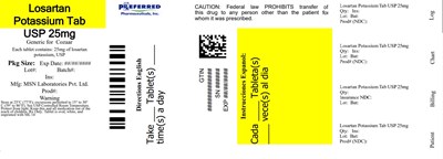 Losartan Potassium Tab Usp 25mg (Losartan 25mg 90s Cntr)