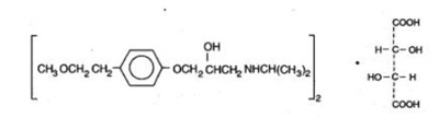 Metoprolol-structure (Metoprolol Tartrate Structure)