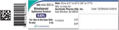 PACKAGE LABEL-PRINCIPAL DISPLAY PANEL - 0.03% - 5 mL Container Label - bimatoprost fig3