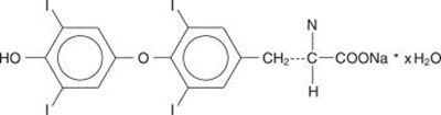 Chemical Structure - levothyroxine sodium tablet usp jsp 1