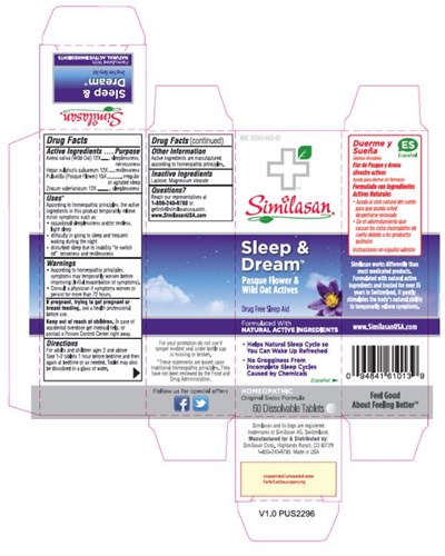 Principal Display Panelndc 59262-603-30sleep &amp; Dreampasque Flower &amp;wild Oat Actives60 Dissolvable Tablets (Sleep And Dream 01)