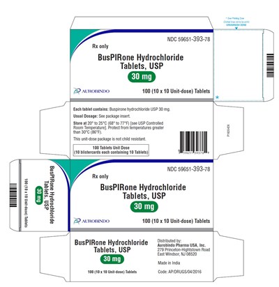 PACKAGE LABEL-PRINCIPAL DISPLAY PANEL - 30 mg Blister Carton (10 x 10 Unit-Dose) - buspirone fig11