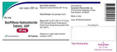 PACKAGE LABEL-PRINCIPAL DISPLAY PANEL - 10 mg (30 Tablets Bottle) - buspirone fig6