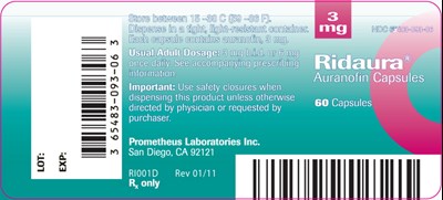 Principal Display Panel – 3 mg Bottle Label - rid01 0003 02