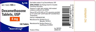 4mg Label (Dexamethasone Tablets 4mg)