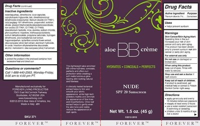Label For Bb Creme Nude Box (Nude Box)