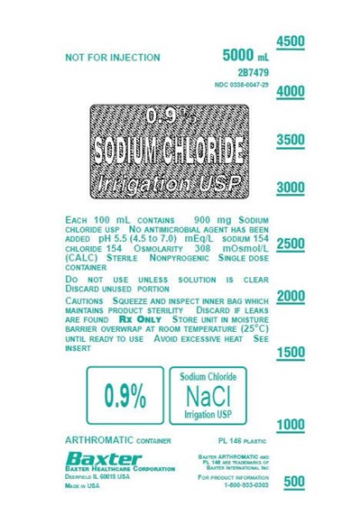 0.9% Sodium Chloride Irrigation USP Container Label - image 01