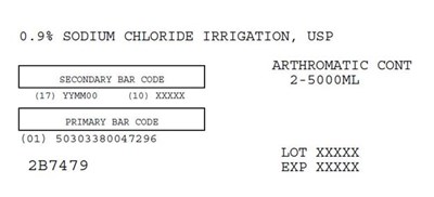 0.9% Sodium Chloride Irrigation USP Carton Label - image 02