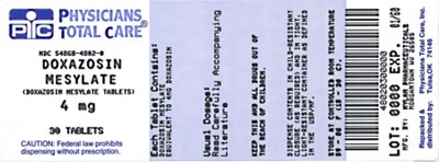 image of 4 mg package label - 4802