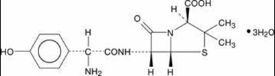 Chemical Structure - amoxicillin str