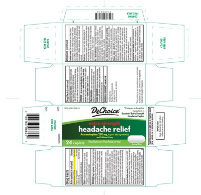 Drx Choice Extra Strength Headache Relief 24 Caplets (Excedrin Caplets Carton Label)