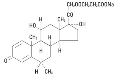 structure - methylprednisolone sodium succinate for injection  1
