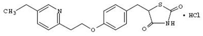 chemical structure - pioglitazone str